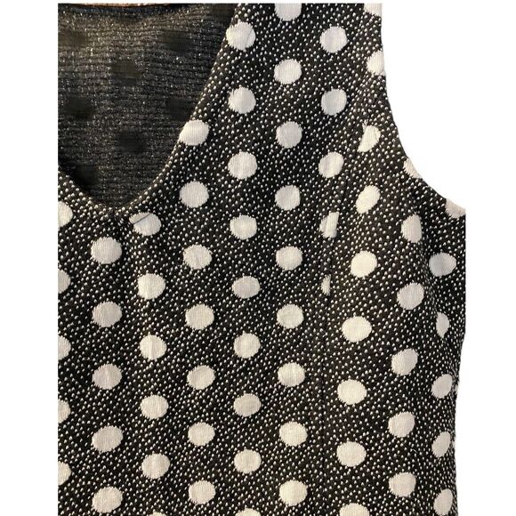 Maeve‎ by Anthropologie M Sleeveless V-Neck Polka-Dot Knit Tank Top Camisole - Picture 9 of 9